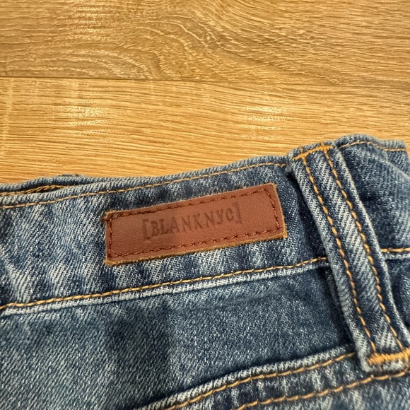 Blank NYC Blue Denim Skirt with Silver Studs - Picture 9 of 13